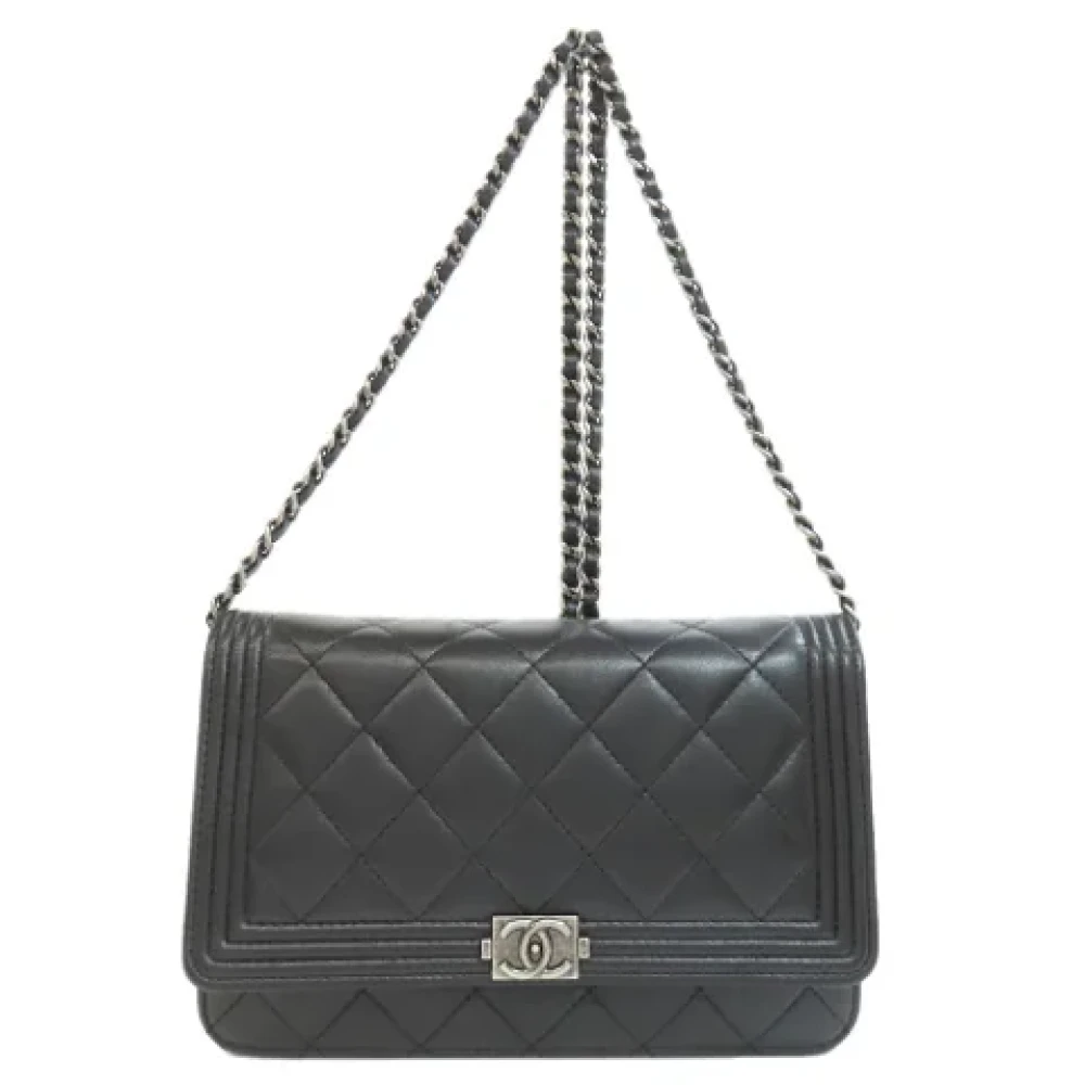 Chanel Vintage Pre-owned Leather chanel-bags Black Dames