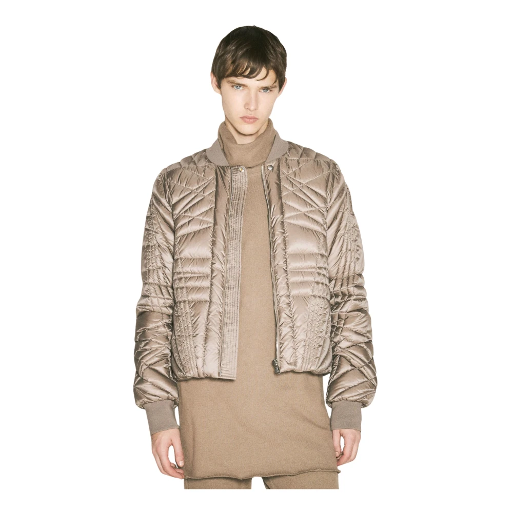 Moncler Gewatteerde Flight Down Jacket Gray Heren