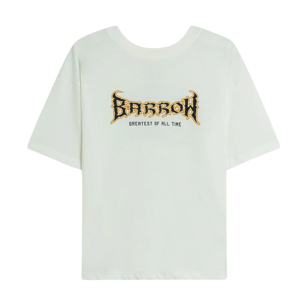 Barrow White T-Shirts, Male, M, Jersey T-Shirt