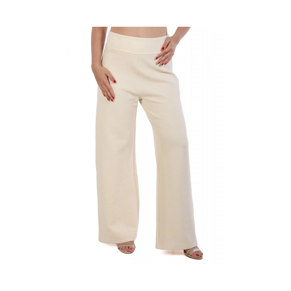 Emporio Armani Ea7 Femme Beige - Trousers > Wide Trousers