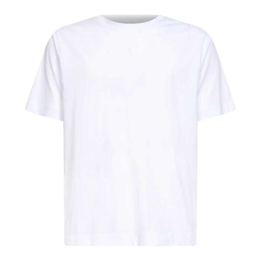 Dries Van Noten Men's White Cotton Jersey T-Shirt - T-Shirts - S - Tops