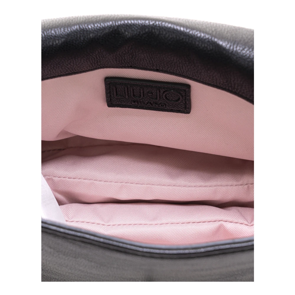 Liu Jo Stijlvolle Messenger Tas met Klepsluiting Black Dames