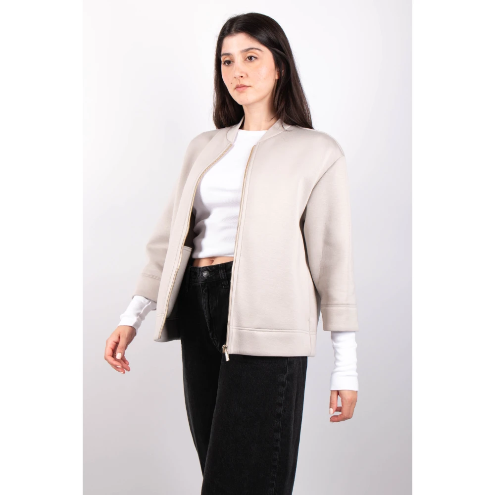 Max Mara Ecru Jas Ghianda Stijl Beige Dames