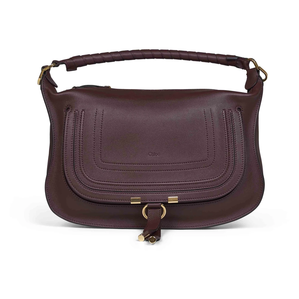 Chloé Brown Small Marcie Shoulder Bag - Female - Handbags - One Size - Bags