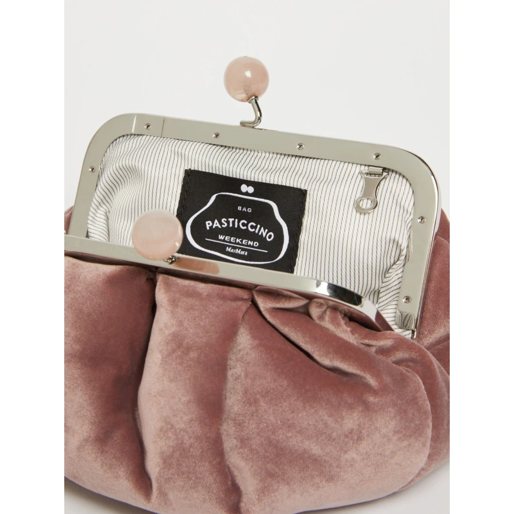 Max Mara Weekend Roze Velvet Pasticcino Tas Pink Dames