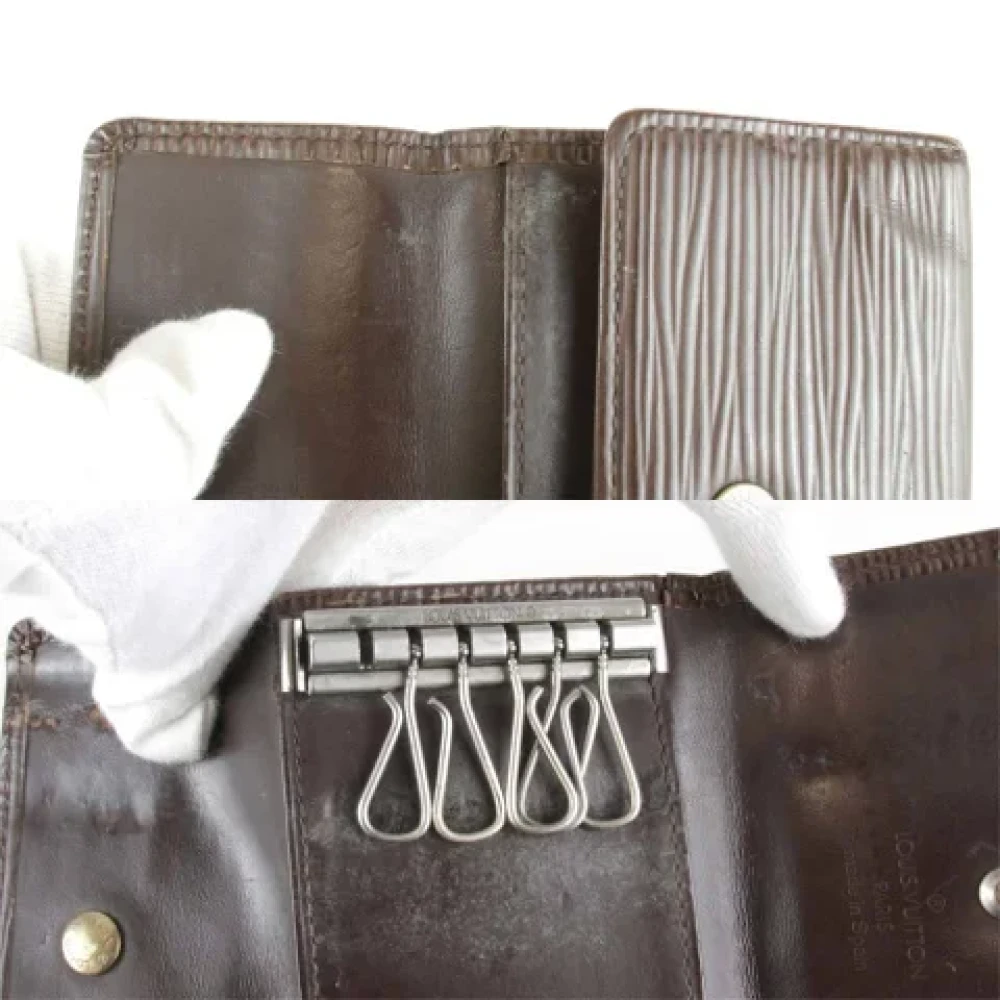 Louis Vuitton Vintage Pre-owned Leather key-holders Brown Dames