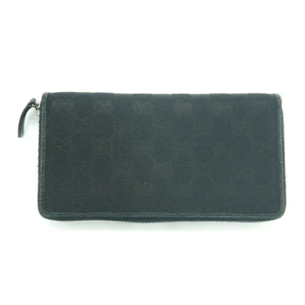 Gucci Vintage Pre-owned Canvas wallets Black Dames