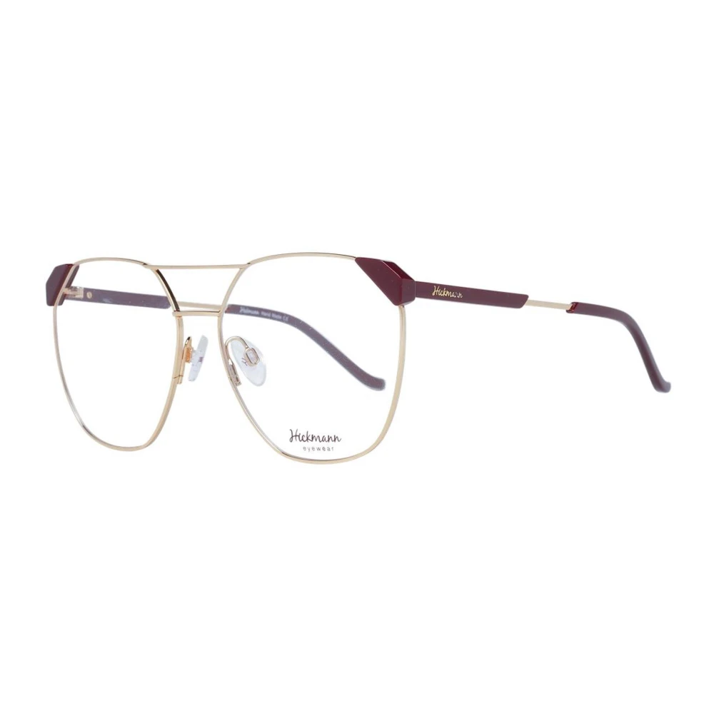 Ana Hickmann Gouden Aviator Metalen Optische Frames voor Vrouwen Yellow Dames