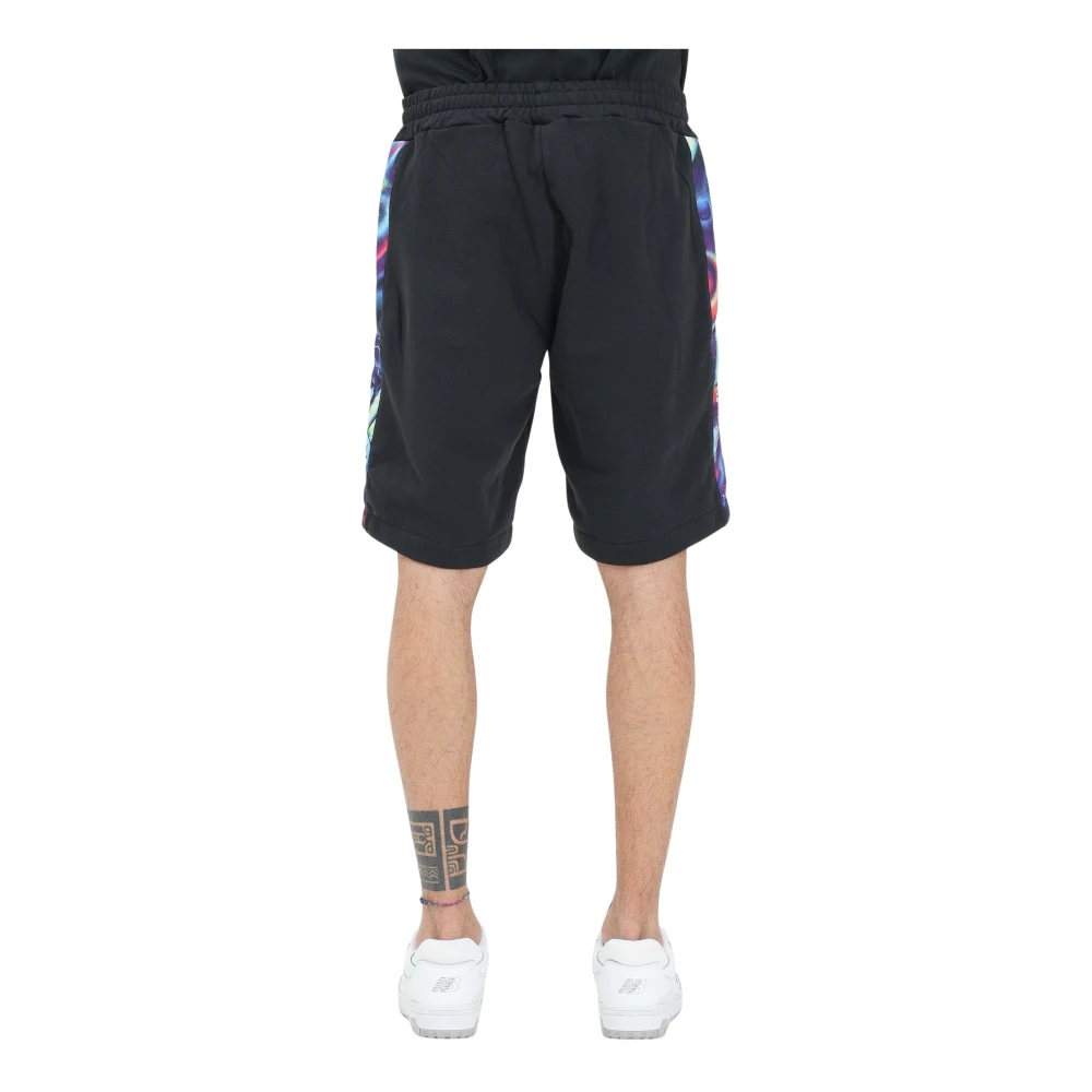 Australian Zwarte sportieve shorts met contrastbanden Black Heren