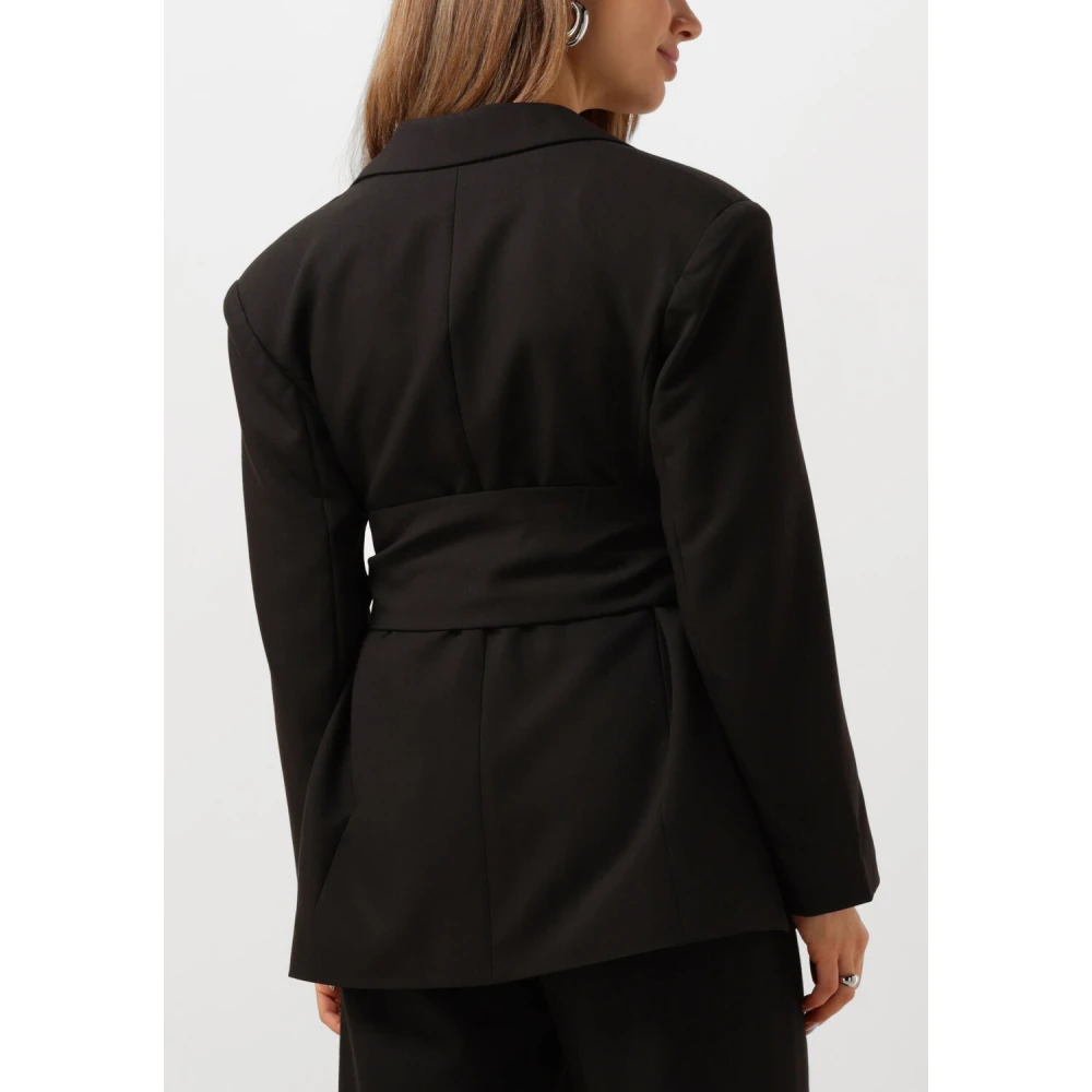 Notre-v Elegante Zwarte Blazer Black Dames