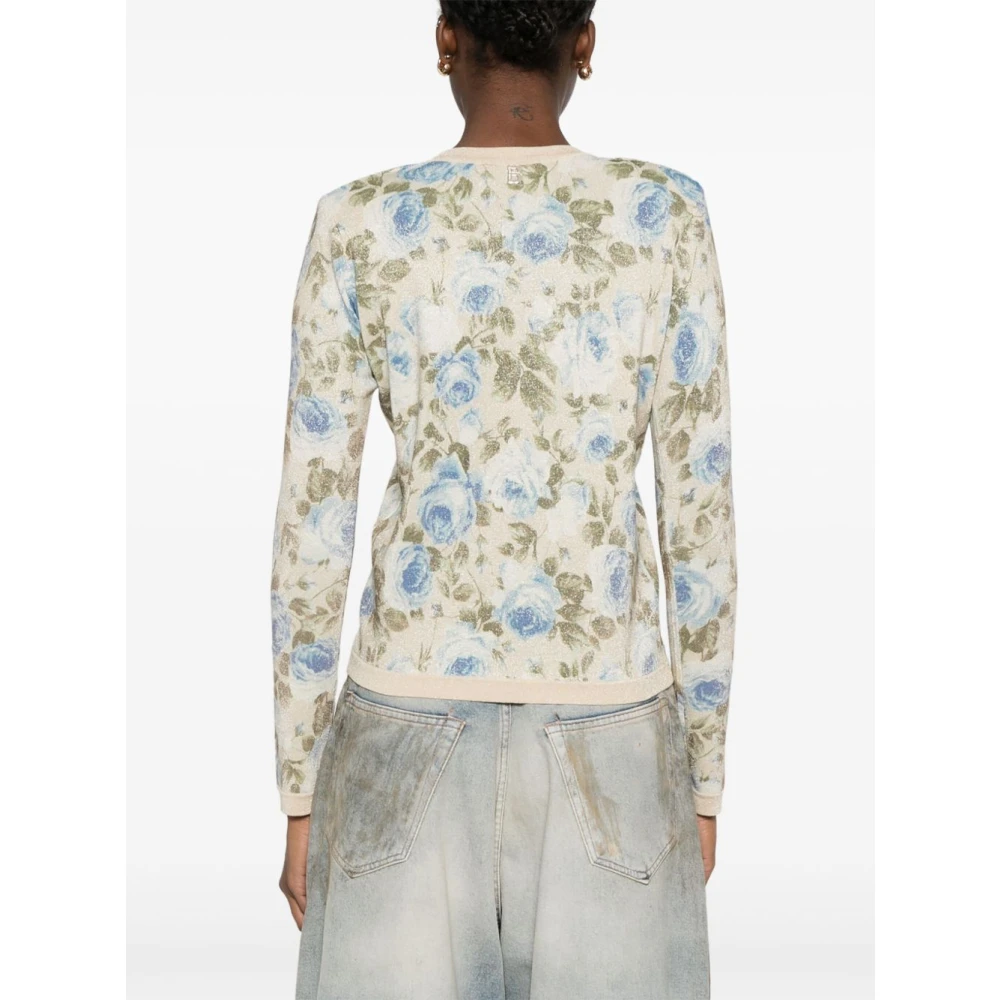 Blugirl Roze en Gouden Trui Multicolor Dames
