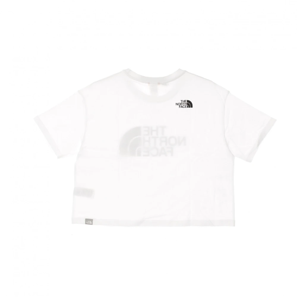 The North Face Cropped Easy Tee Wit White Dames