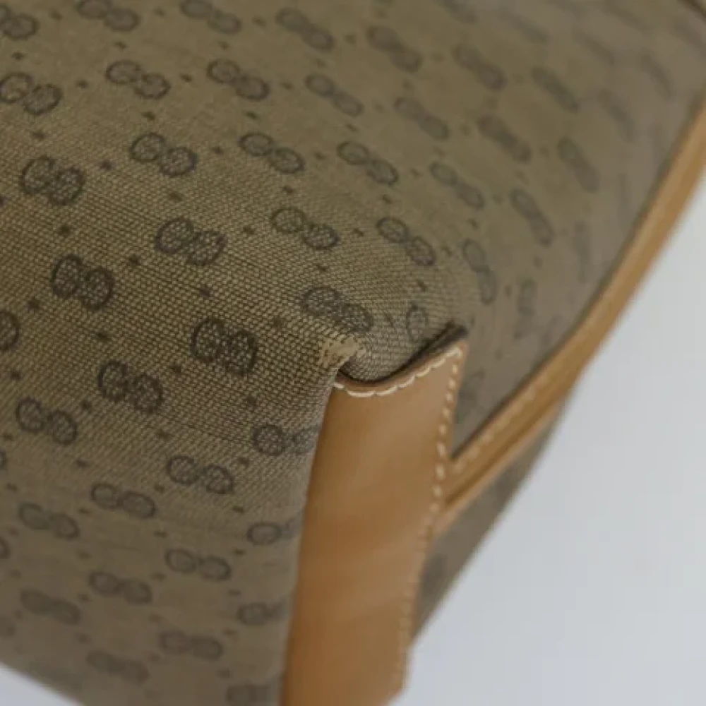 Gucci Vintage Pre-owned Leather clutches Beige Dames