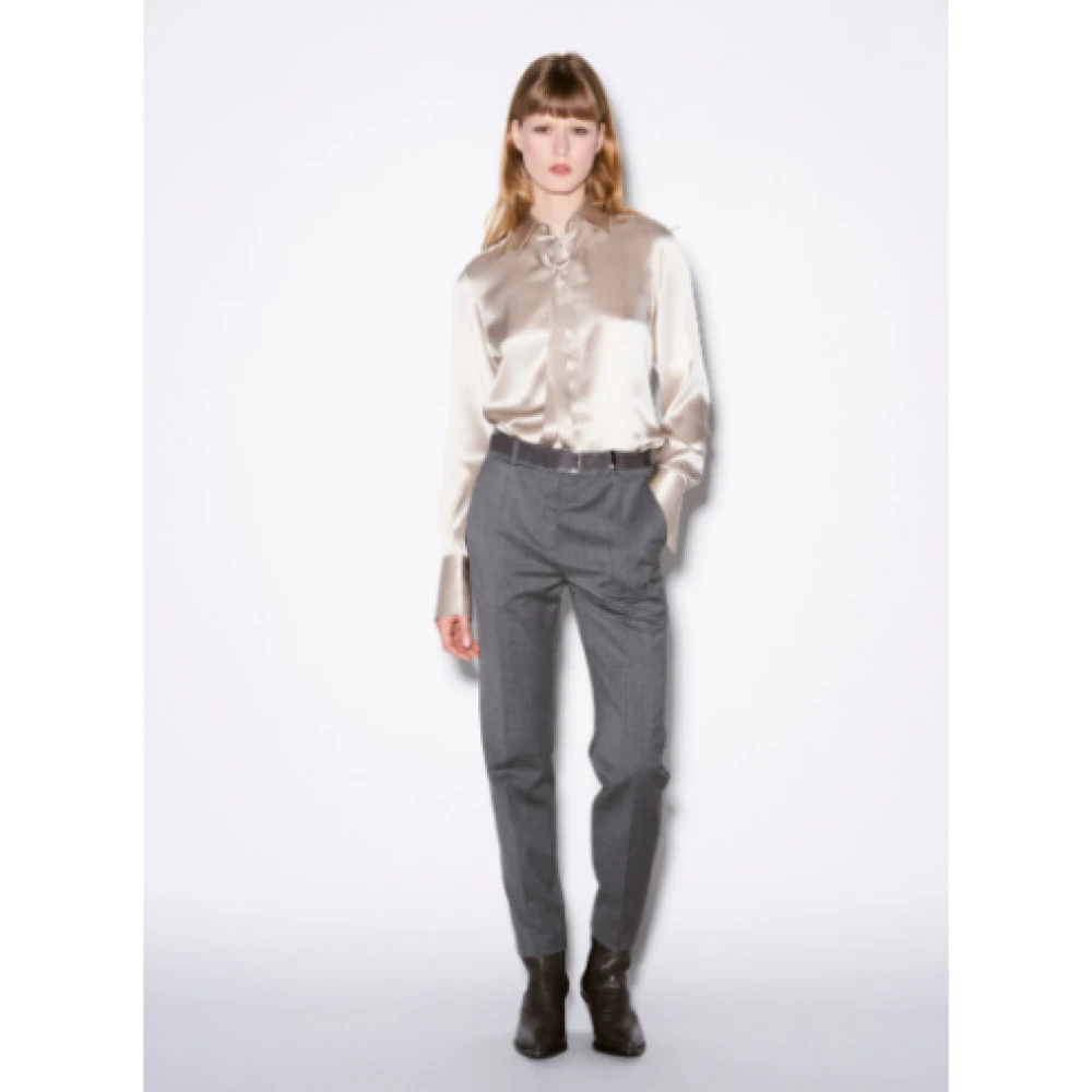 Barbara Bui Elegante op maat gemaakte broek met gestructureerde val Gray Dames