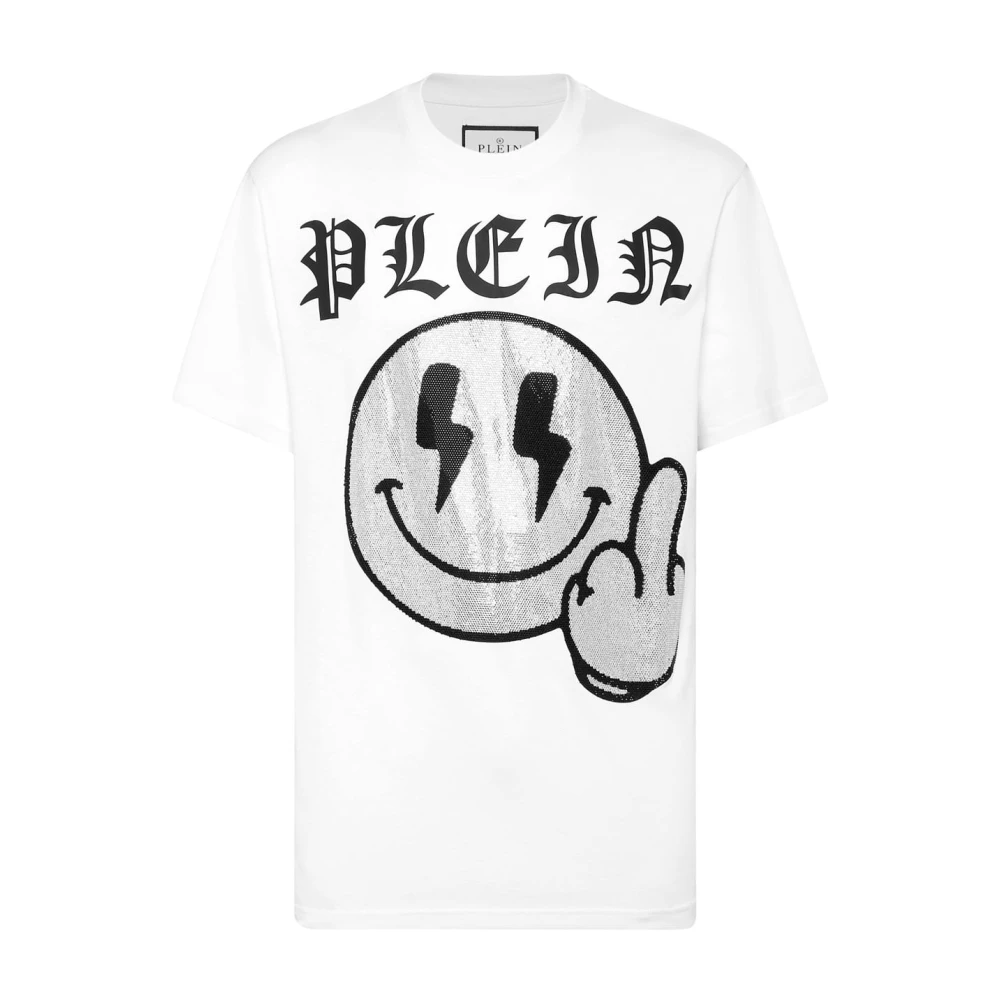 Philipp Plein Casual Katoenen T-Shirt in Zwart White Heren