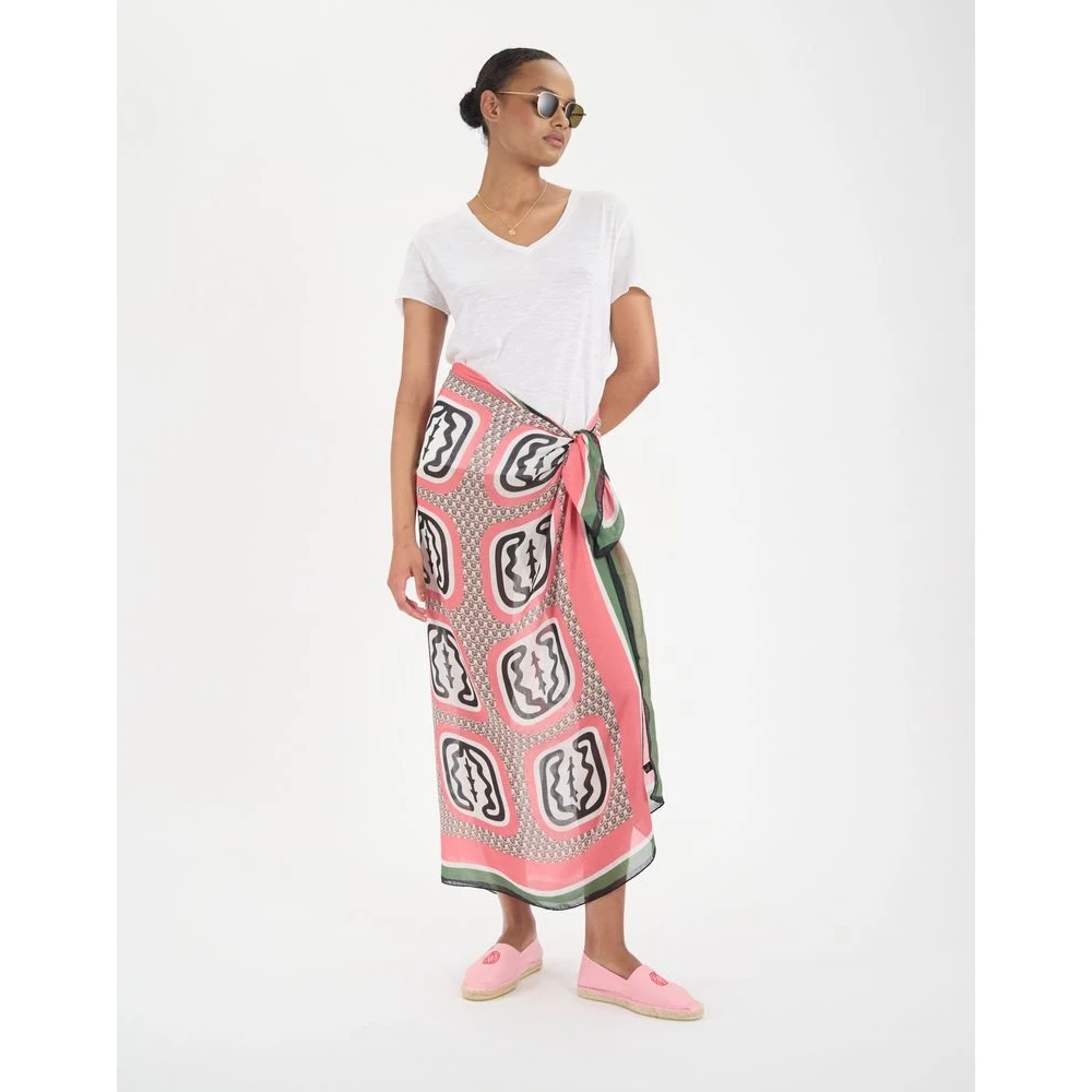 Ines De La Fressange Paris Pareo Flore met eikenbloesem patroon Multicolor Dames