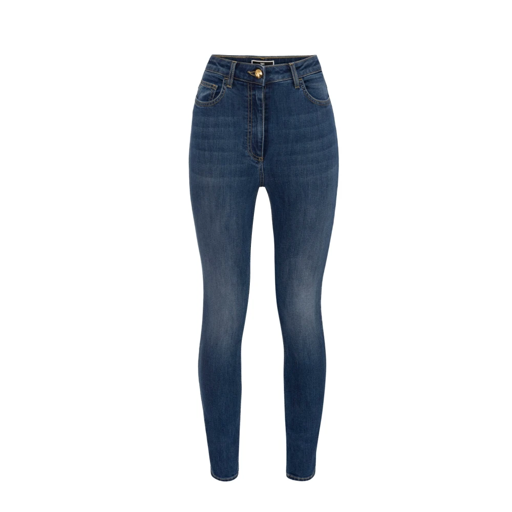 Elisabetta Franchi Stijlvolle Jurk Collectie Blue Dames