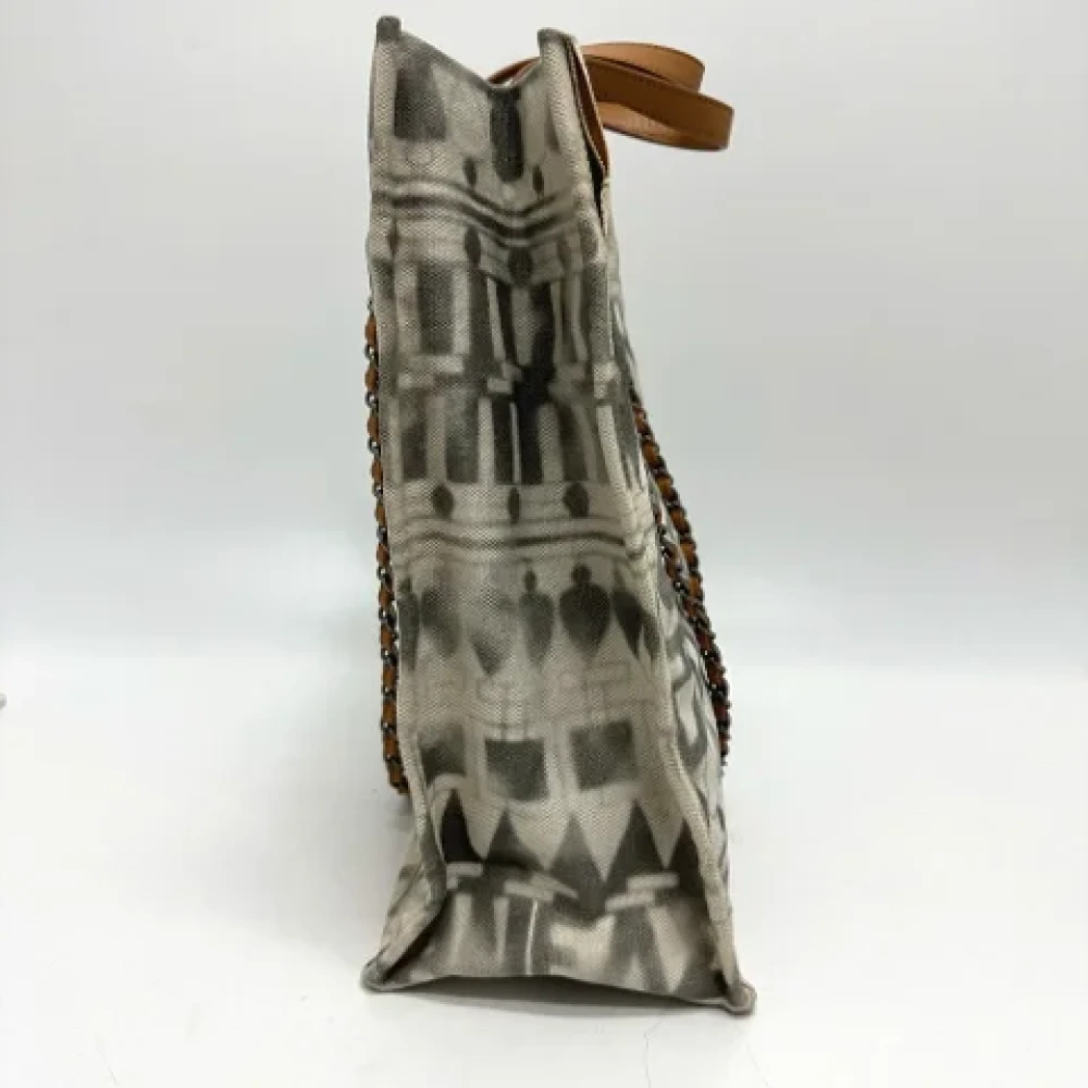 Chanel Vintage Pre-owned Leather chanel-bags Beige Dames