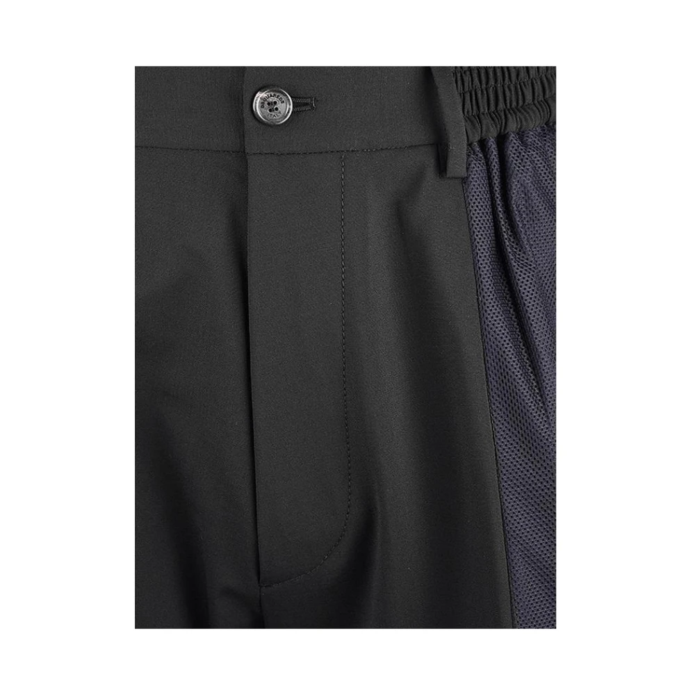 Dsquared2 Herenbroek van wol met metalen inzetstukken Black Heren