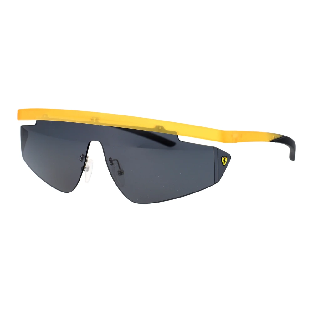 Ferrari Unisex Yellow Sunglasses, 40 Mm, Fz6001 Shield Sunglasses