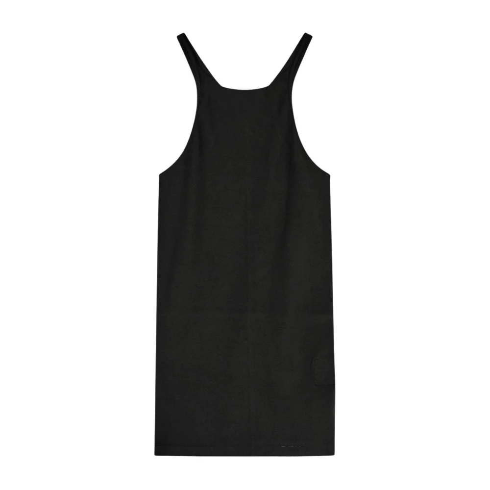 Rick Owens Cotton Racerback Tanktop Black Dames