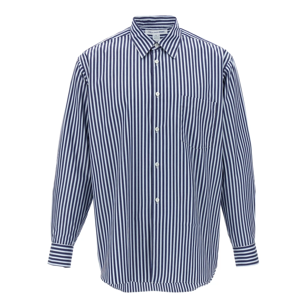 Comme Des Garçons Men's Blue Casual Shirts, Xl, Forever Poplin Shirt