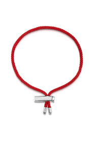 Men's String Bracelet with Adjustable Silver Lock