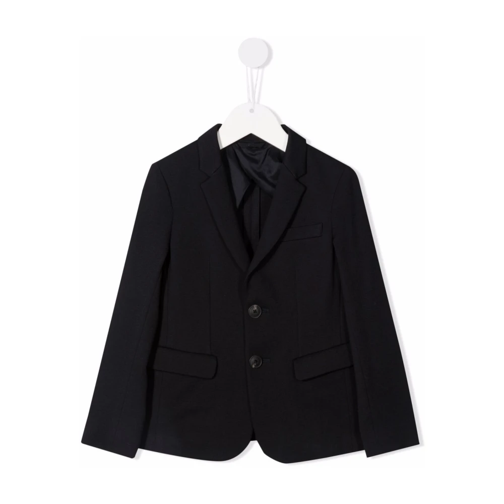 Emporio Armani Boys Blue Single-Breasted Blazer