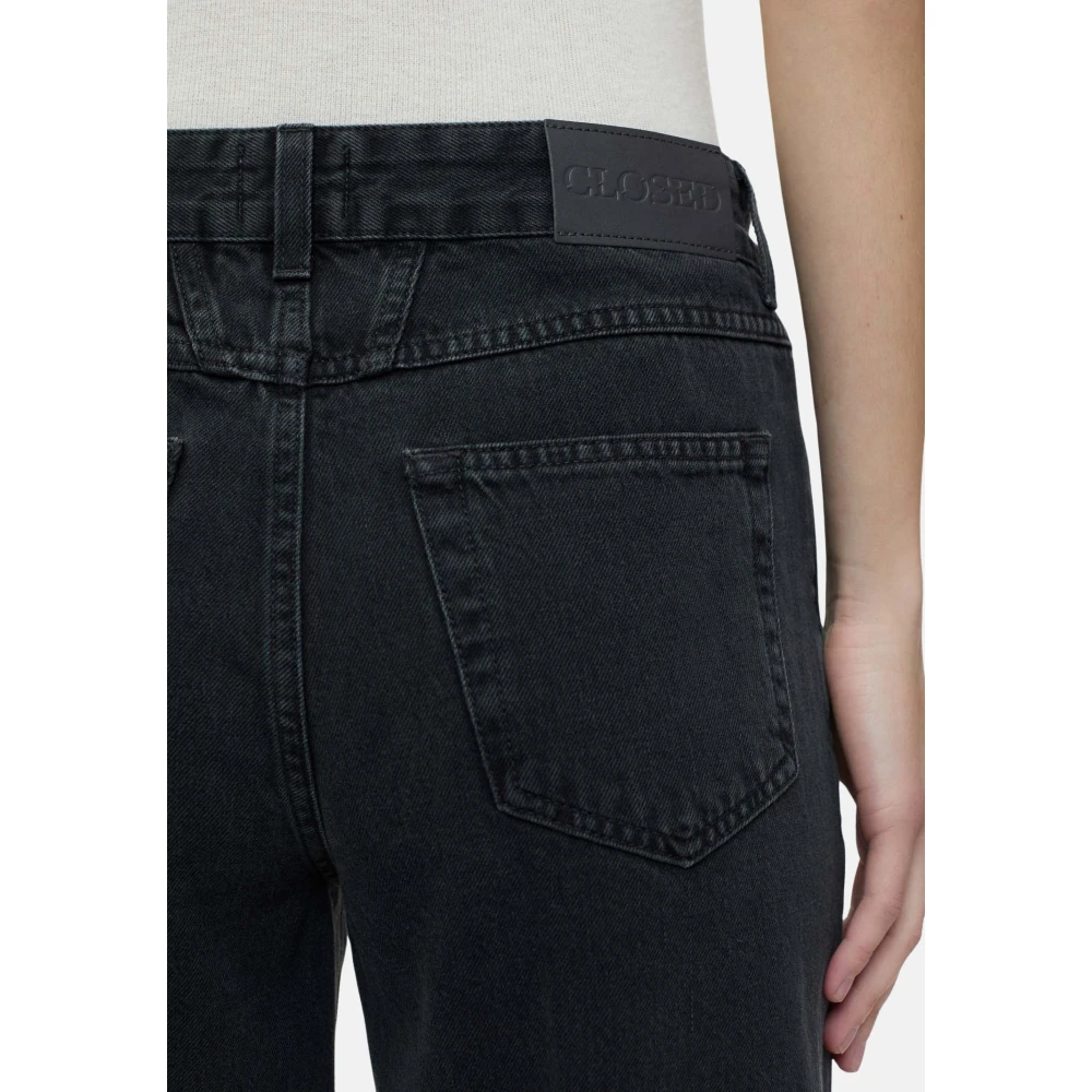 closed Zwarte wide-leg denim broek met norHeren taille Black Dames
