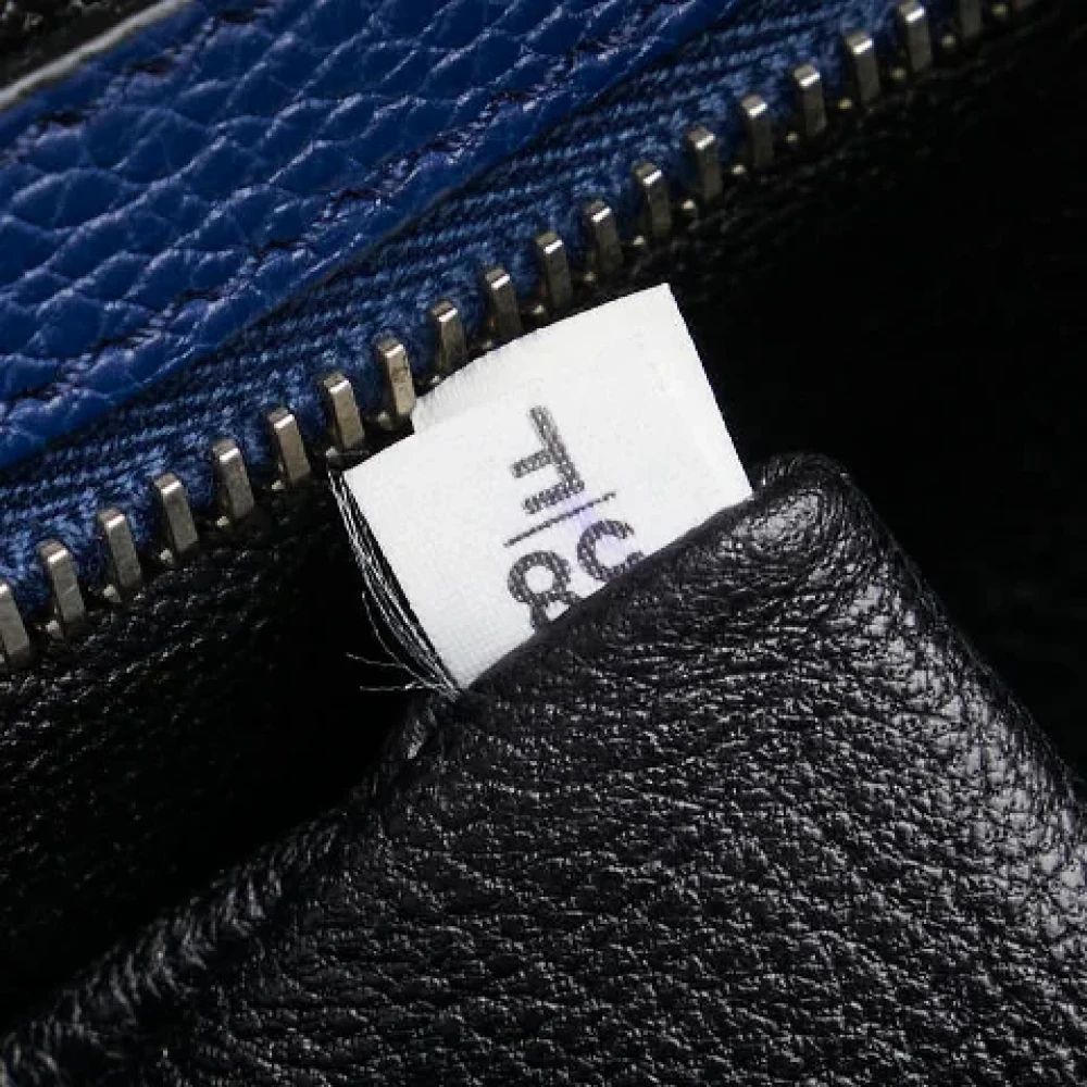 Prada Vintage Pre-owned Leather clutches Blue Dames