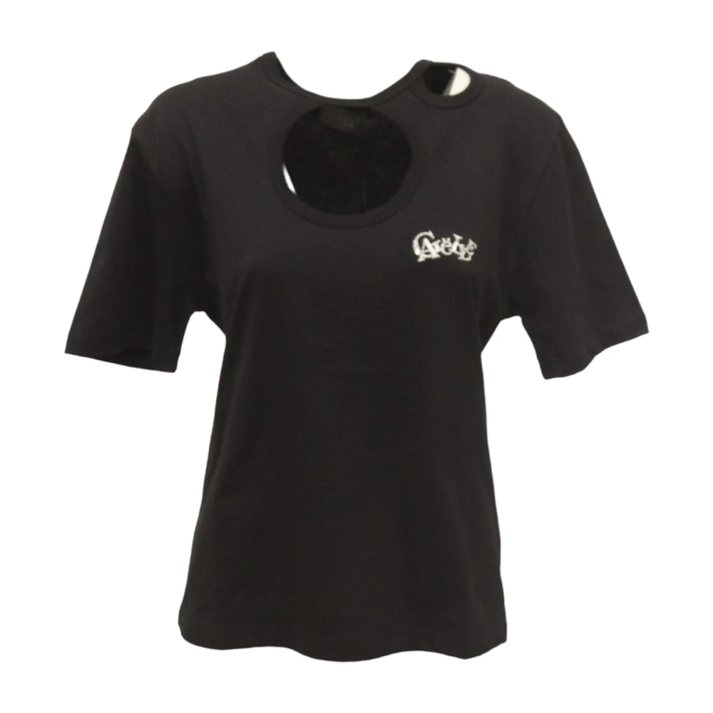 Gaëlle Paris Korte Mouw T-shirt Black Dames