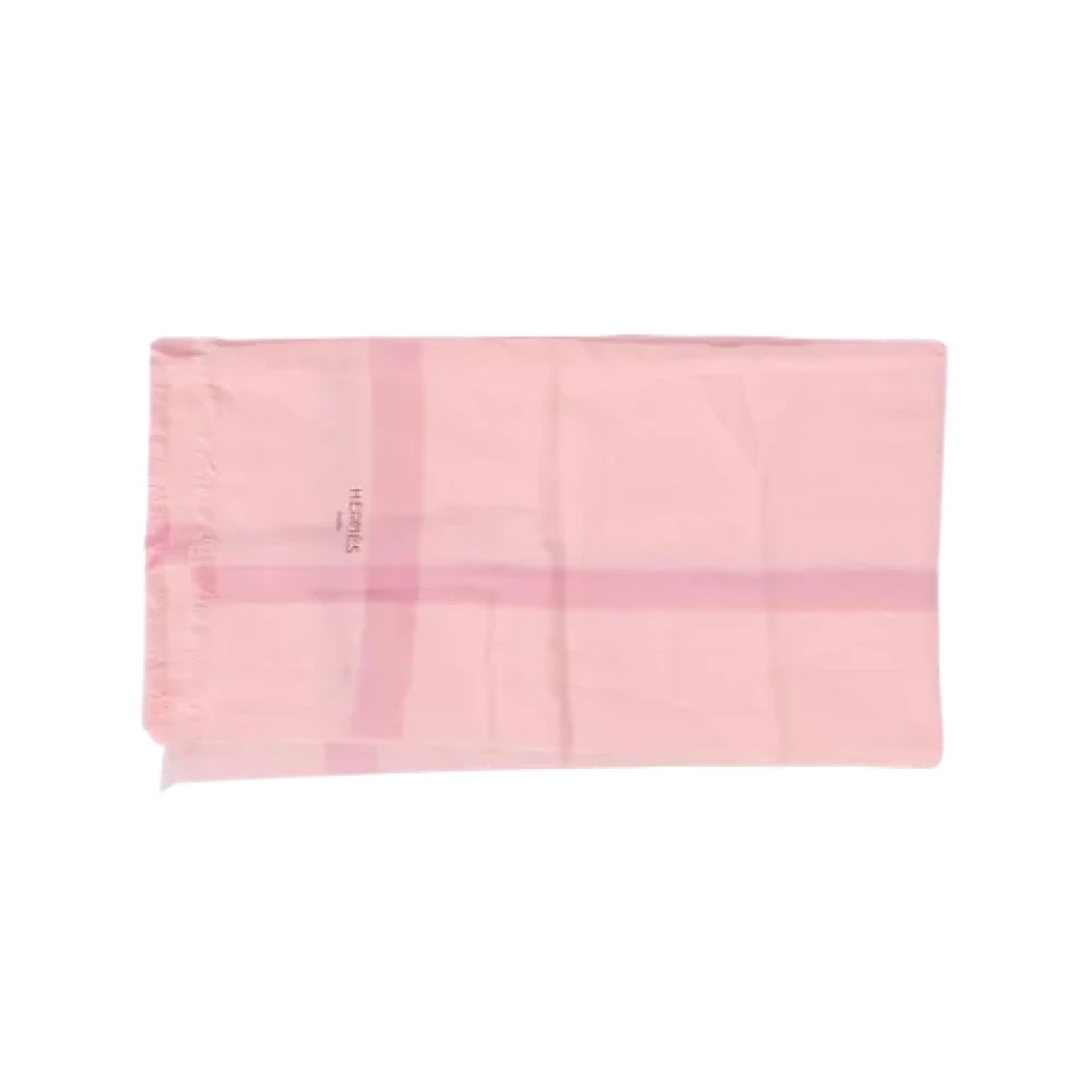 Hermès Vintage Pre-owned Cotton scarves Pink Dames