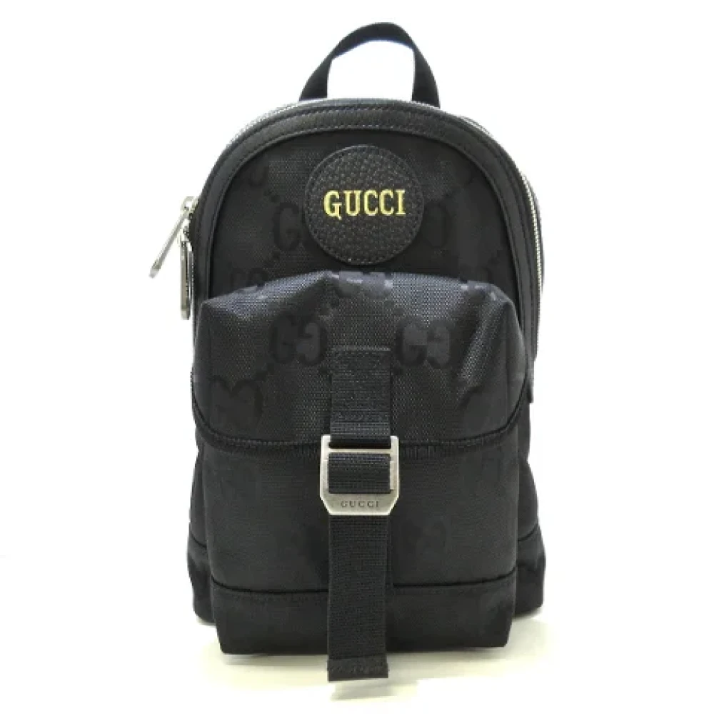 Gucci Vintage Pre-owned Plastic backpacks Black Dames