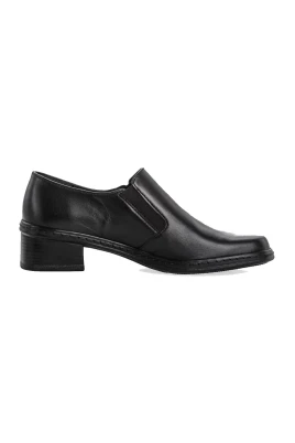 Elegant Svarta Läderpumps för Kvinnor