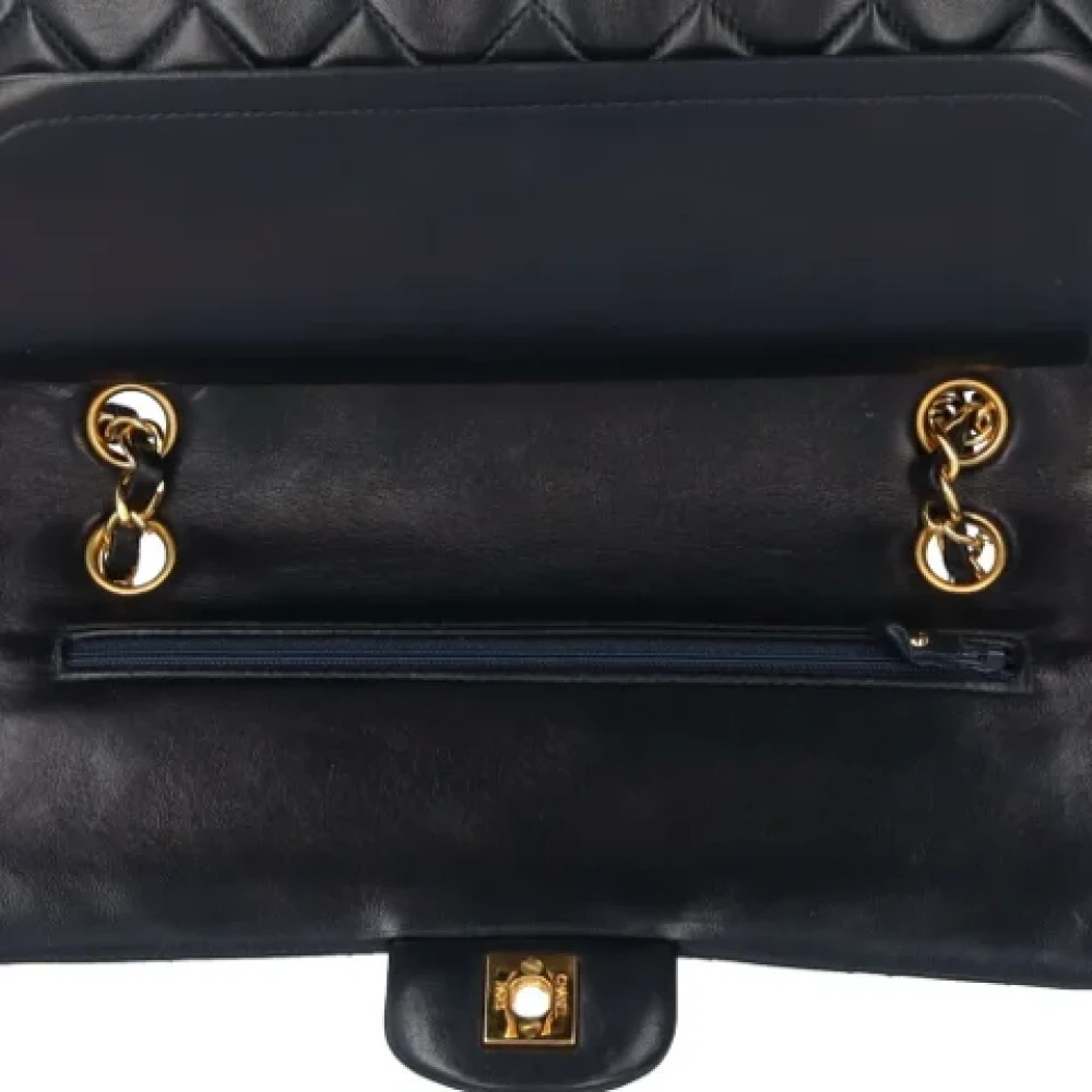 Chanel Vintage Pre-owned Leather shoulder-bags Blue Dames