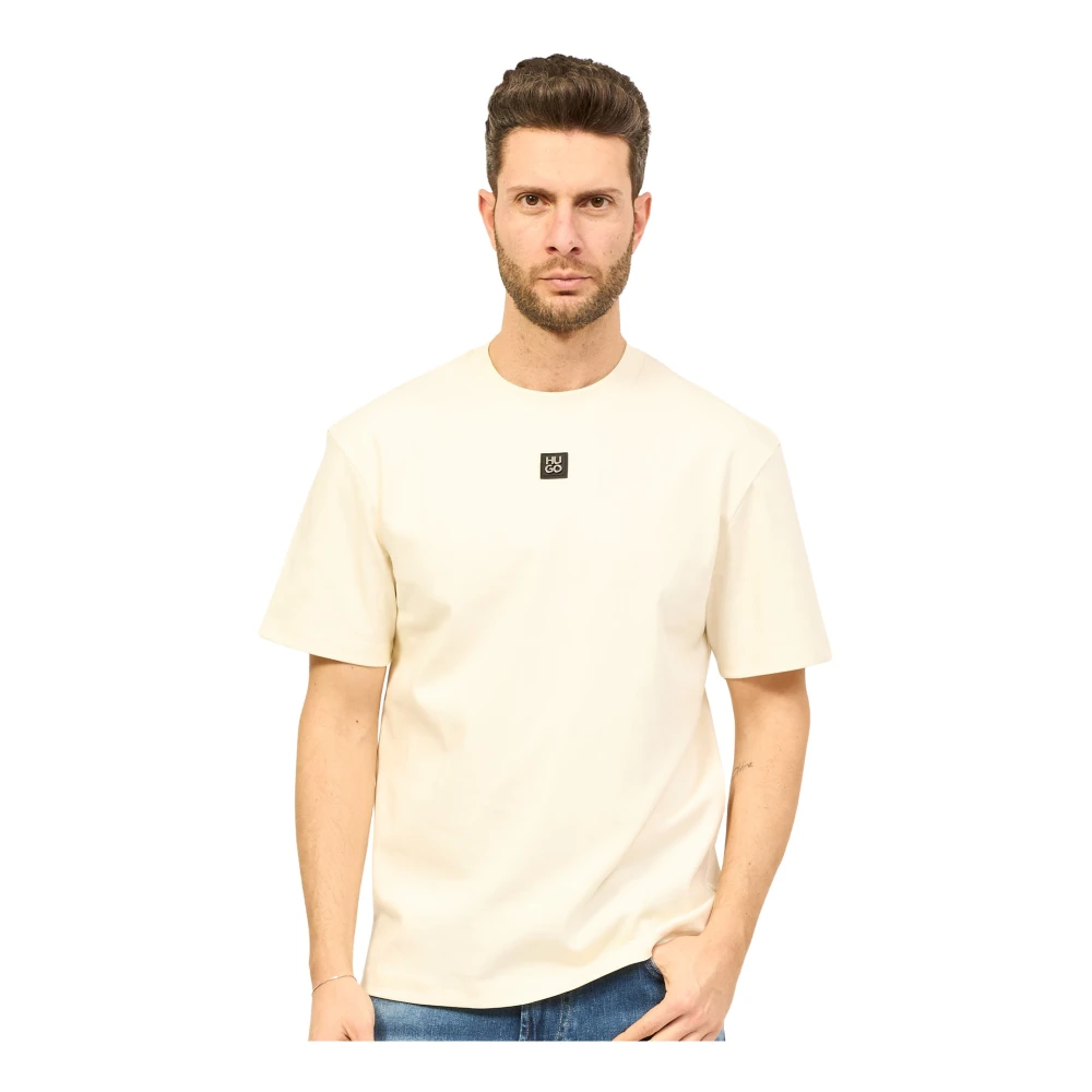 HUGO T-shirt met labelpatch model 'Dalile'