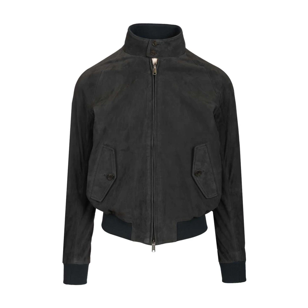 Baracuta Blue Bomber Jackets, Male, L, G9 Suede Jacket