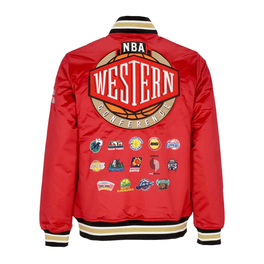 Mitchell & Ness Team West Bomberjack NBA Collectie Red Heren