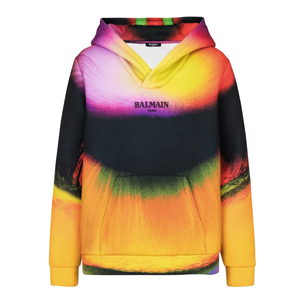 Balmain Neopreen hoodie met Ibby Njoya print Multicolor Heren