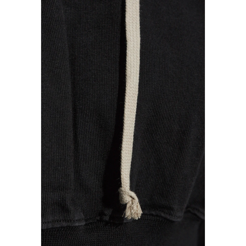 Rick Owens Korte hoodie Black Dames