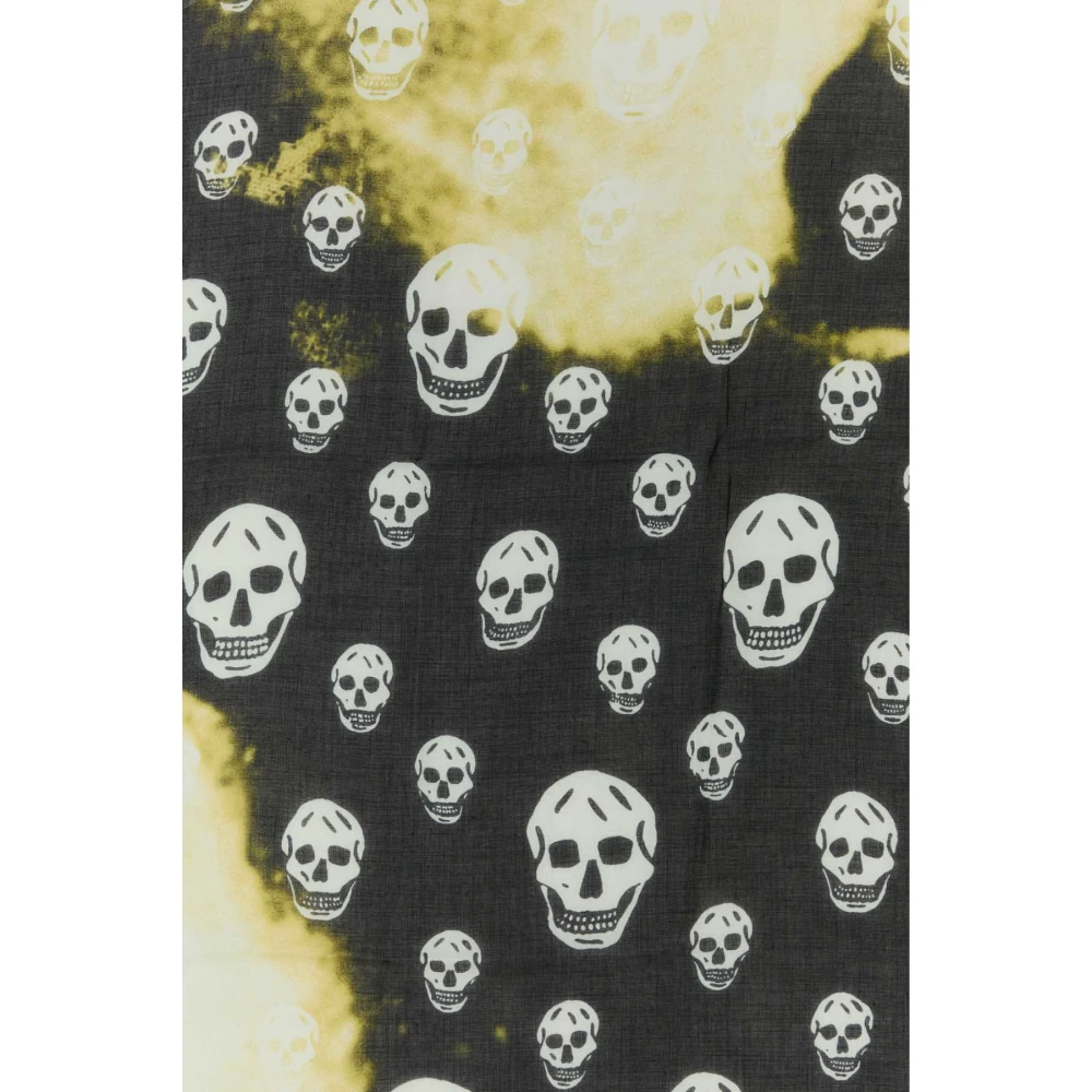 alexander mcqueen Stijlvolle Bedrukte Satijnen Foulard Multicolor Heren