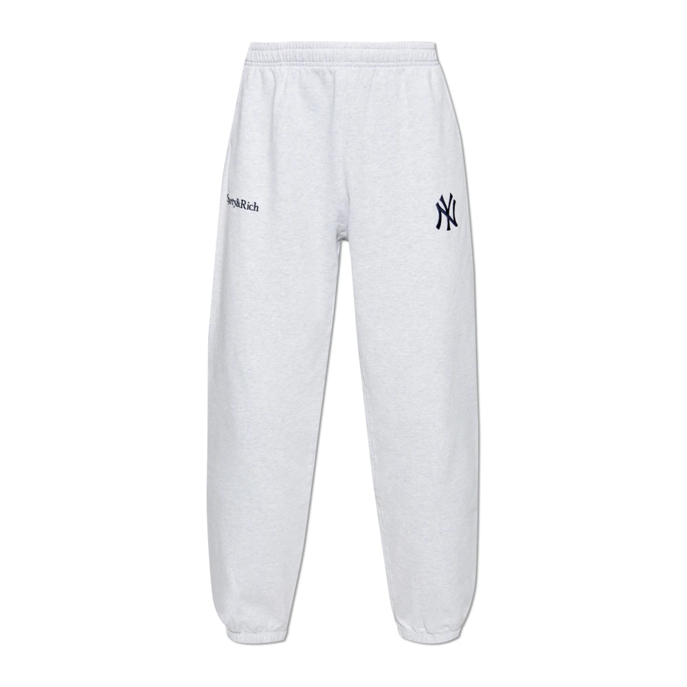 Sporty & Rich Broek uit de 47 & The New York Yankees collectie Gray Unisex