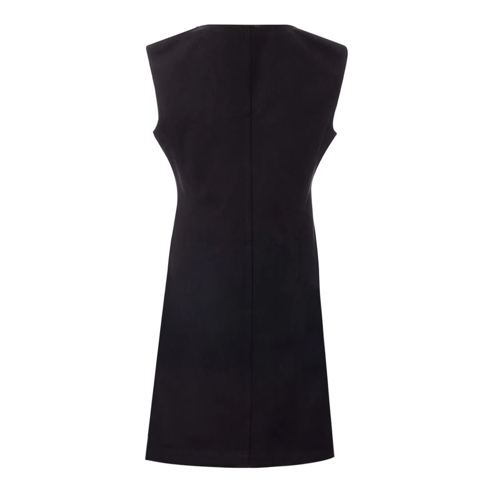 Bottega Veneta Zwart Viscose Jurk Essentials Black Dames