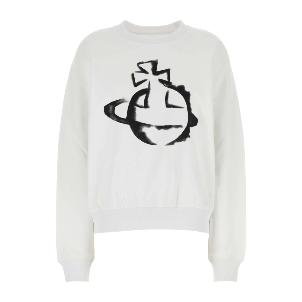 Vivienne Westwood Oversized Wit Katoenen Sweatshirt White Dames