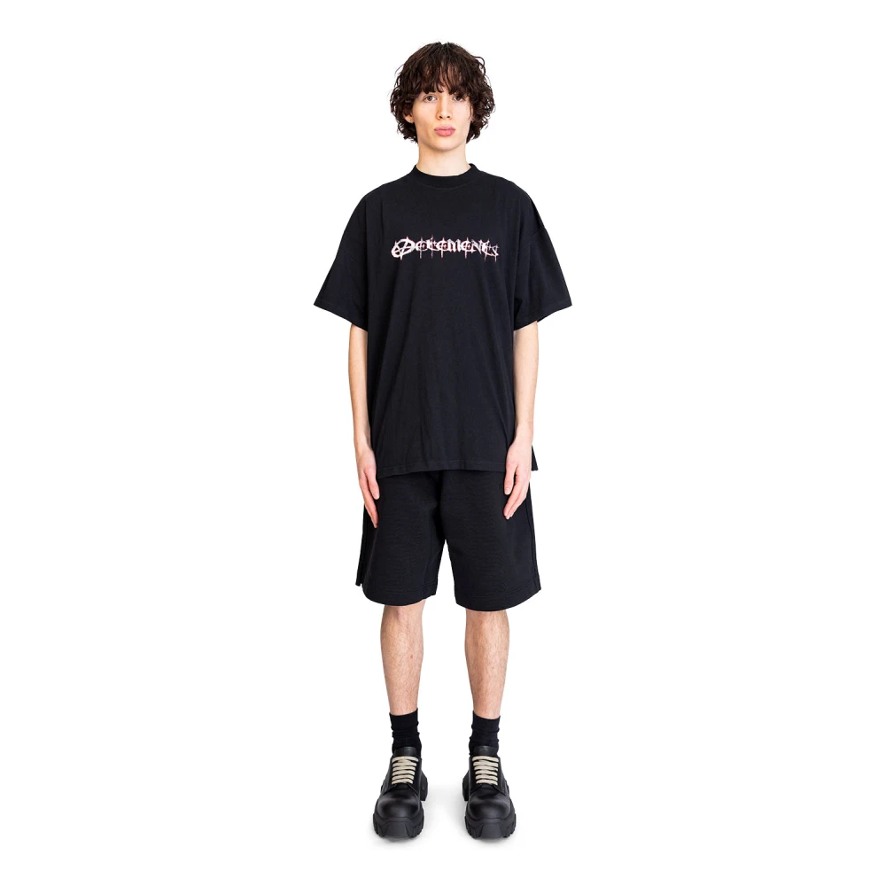 Vetements Zwarte Reaper Regular T-Shirt Black Heren