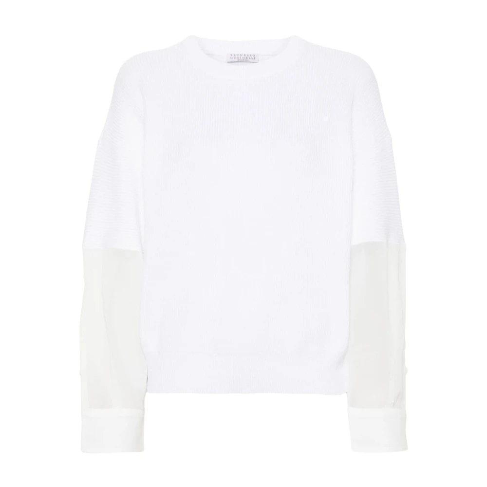 BRUNELLO CUCINELLI Sweatshirts White Dames