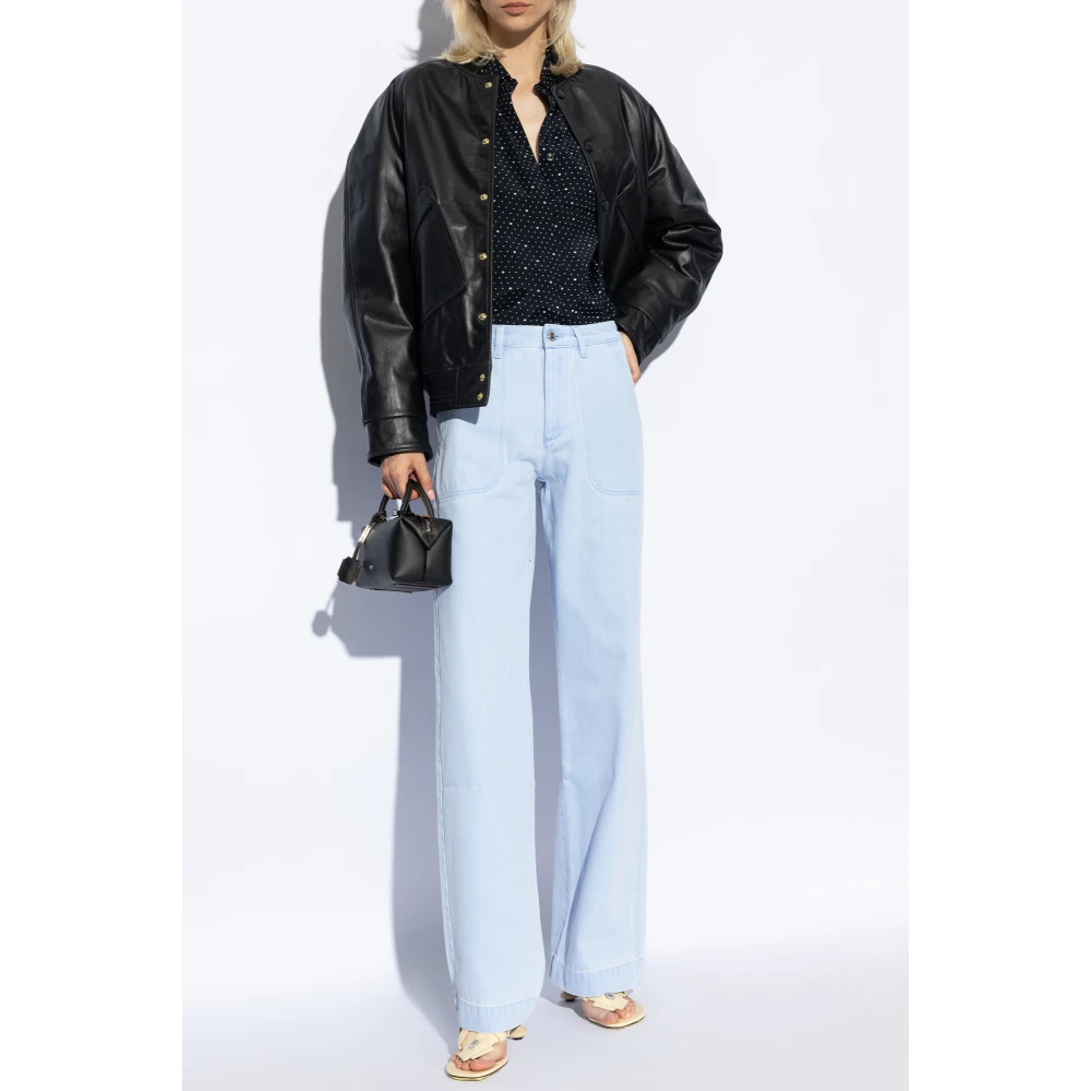 A.p.c. Gestreept overhemd Wendy Blue Dames