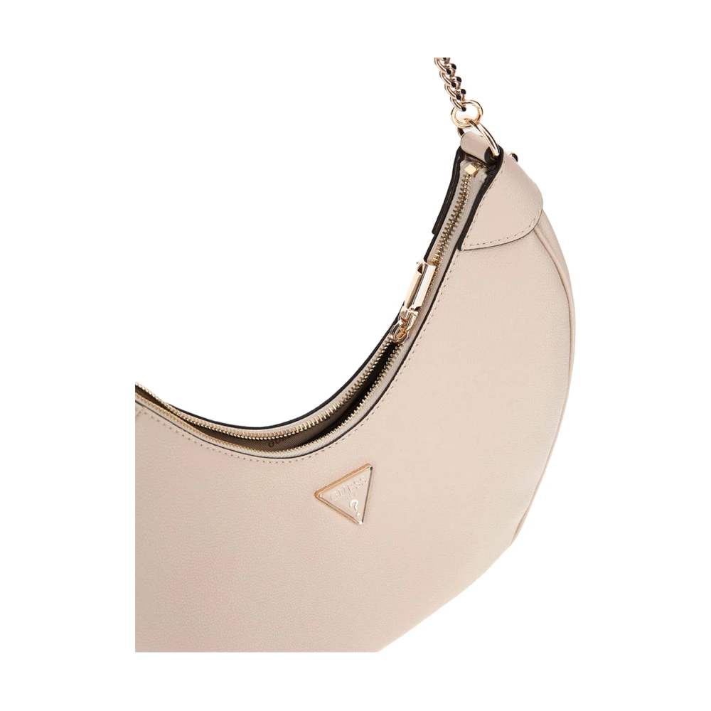 Guess Witte Shopper Tas met Gouden Details Beige Dames