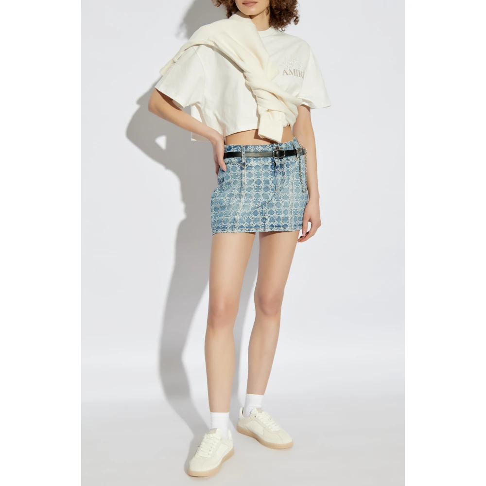 Amiri Denimrok Blue Dames