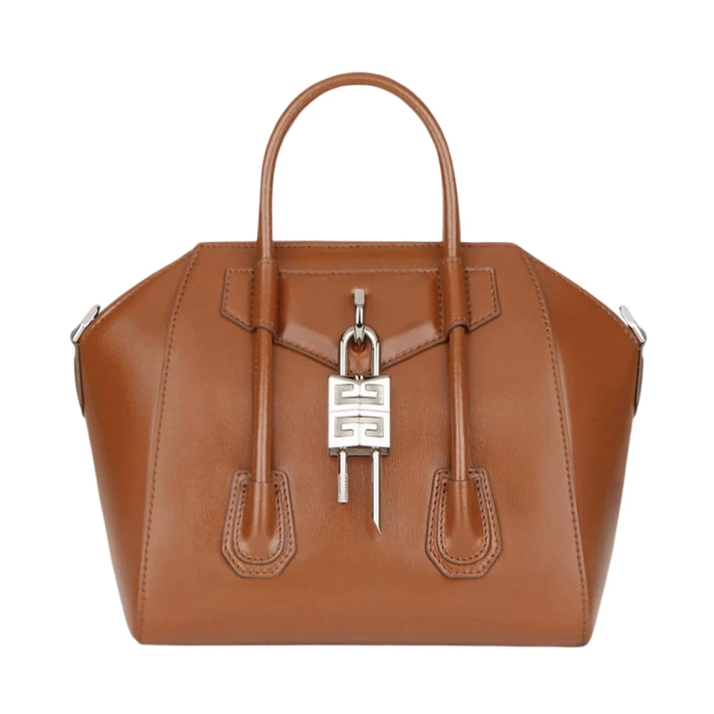Givenchy Mini Antigona Lock tas Brown Dames